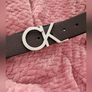 Calvin Klein CK Reversible Brown Black Belt Sz L 38-40